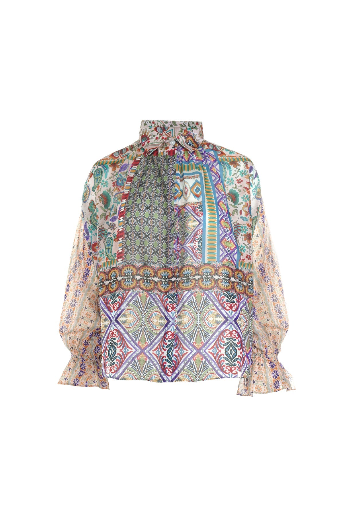 Bohemia Crop Shirt - Multicolor