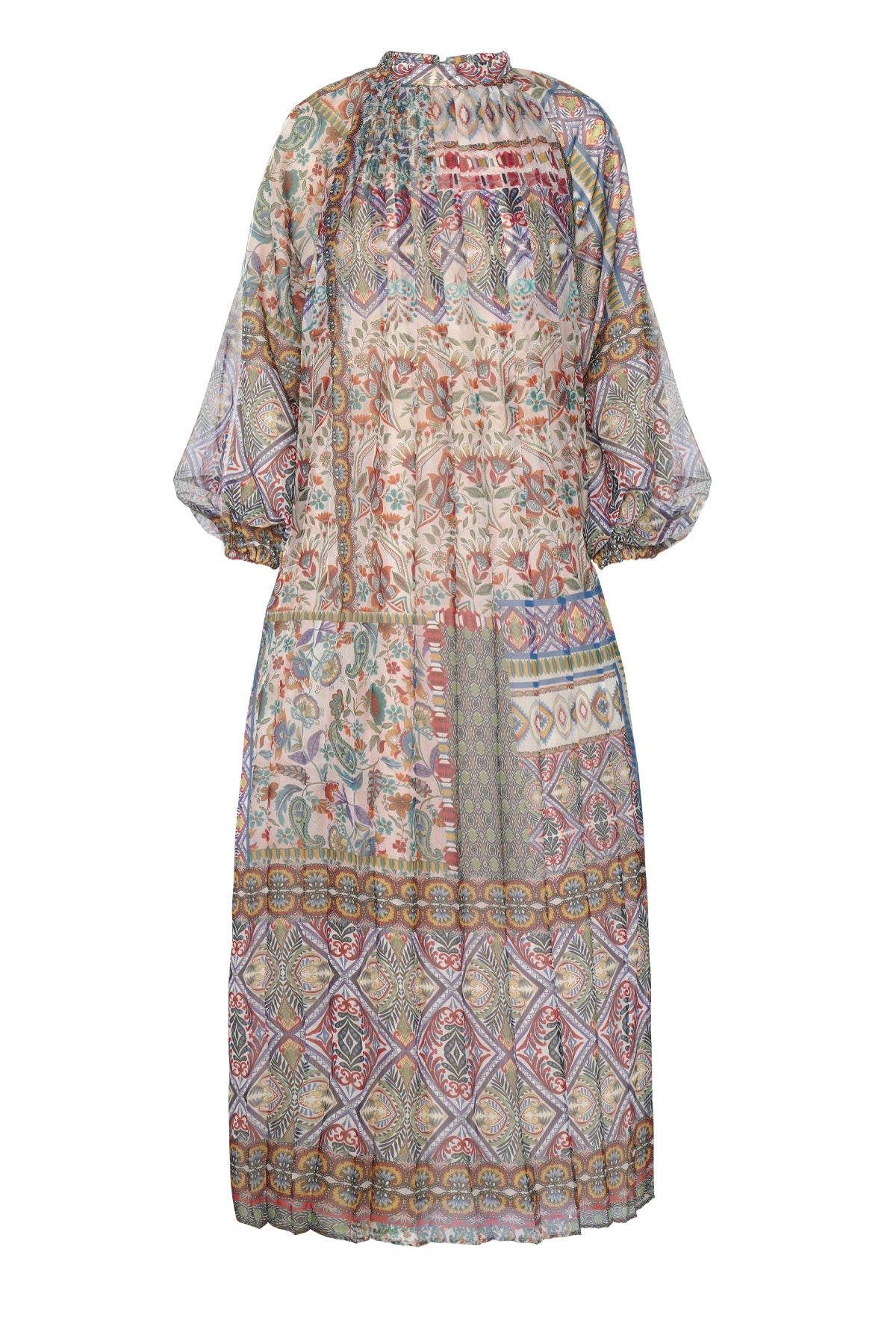 Bohemia Pleated Dress - Multicolor