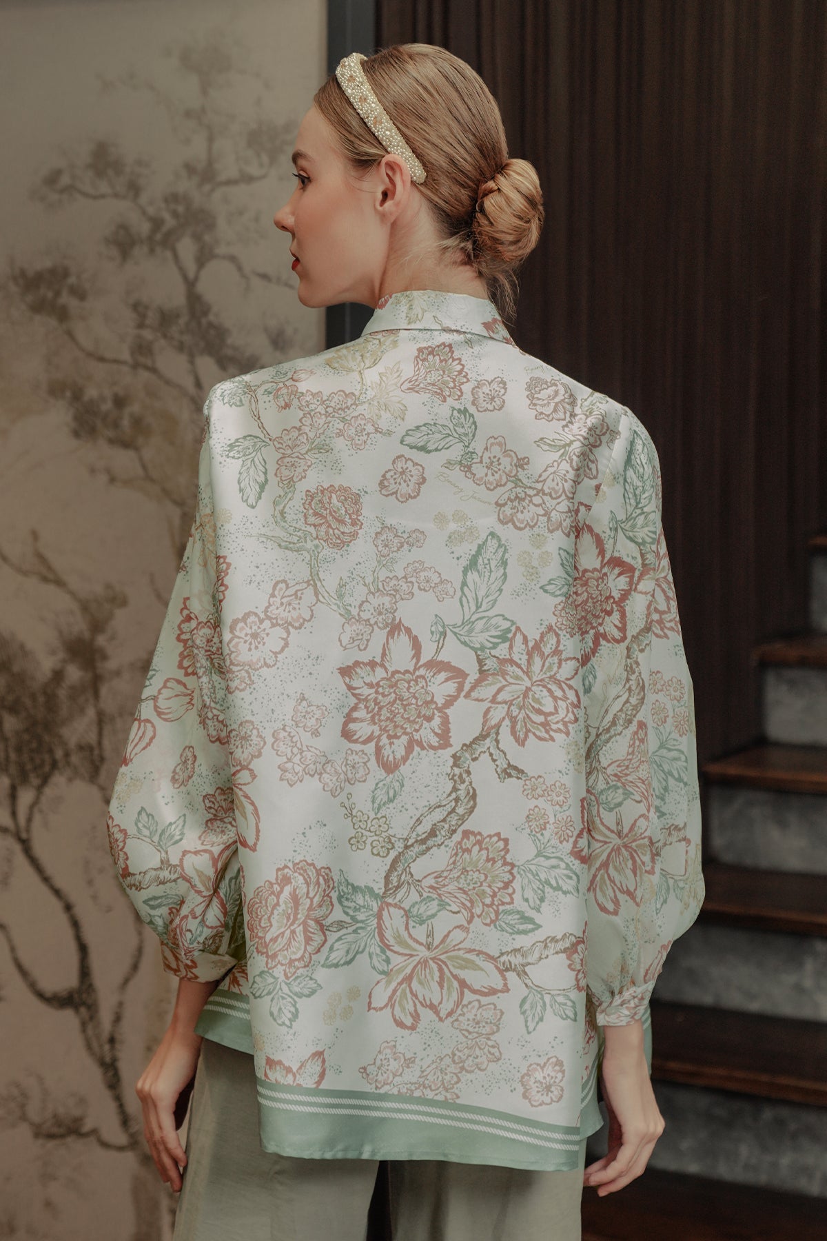 Chinoiserie Opnaisel Shirt - Ivory