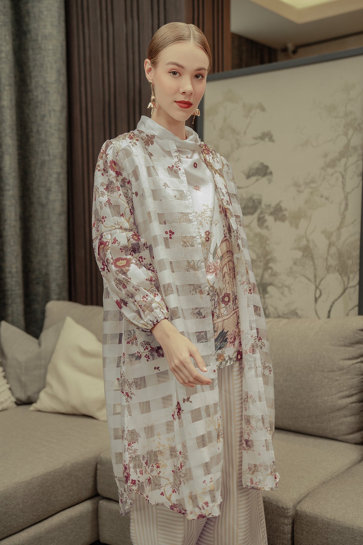 Chinoiserie Outer - Ivory