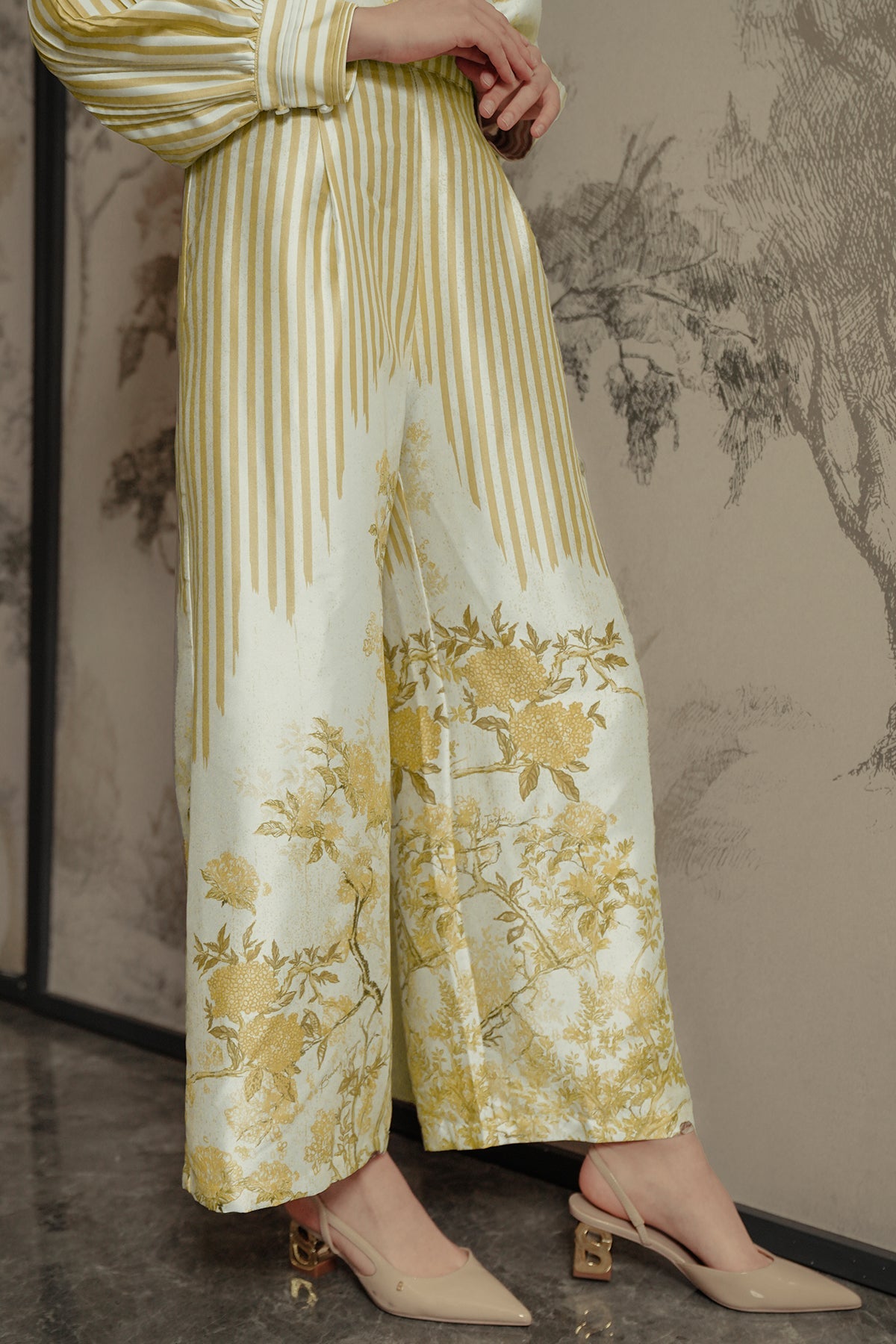 Chinoiserie Pants - French Vanilla