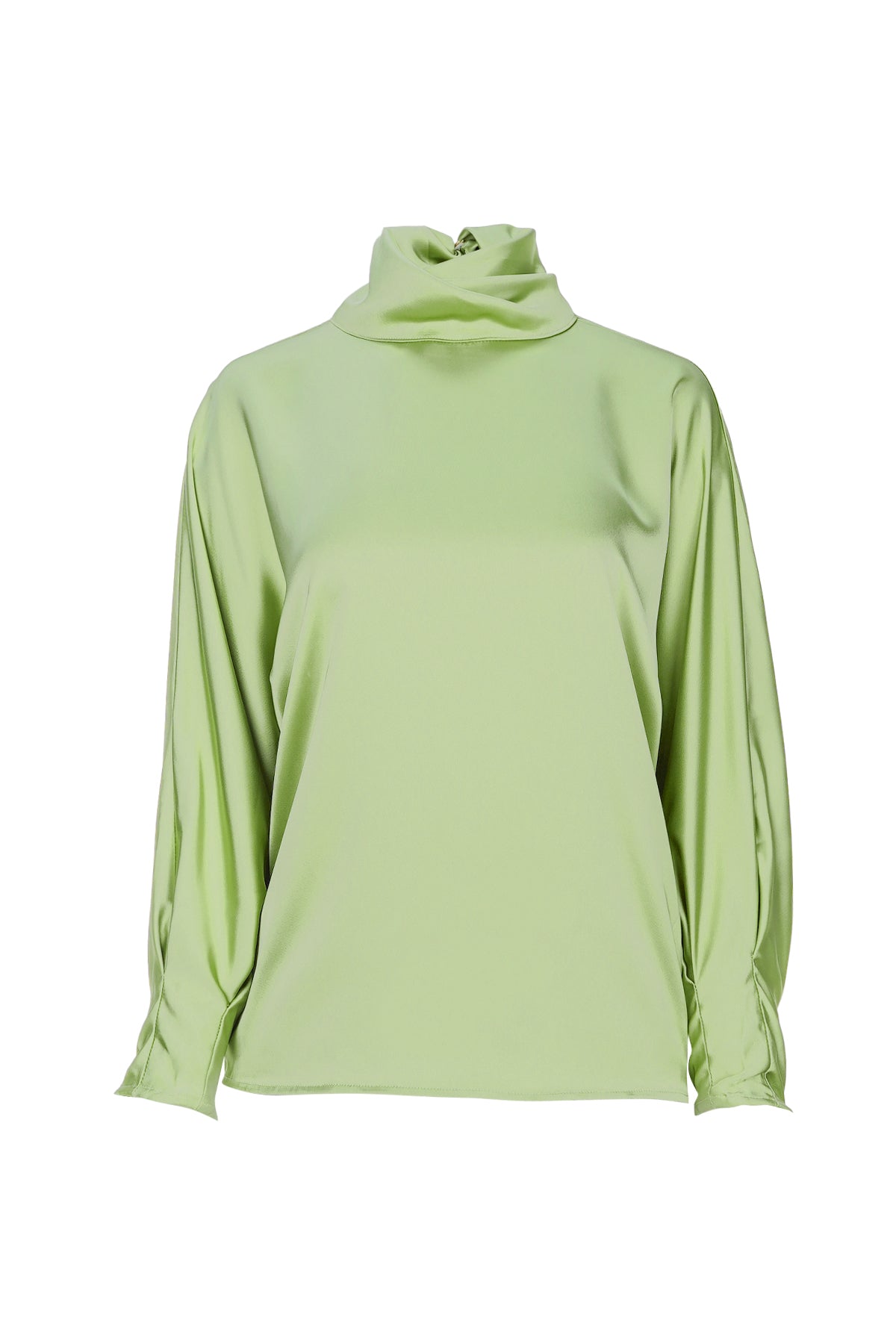 Cora Draped Blouse - Matcha