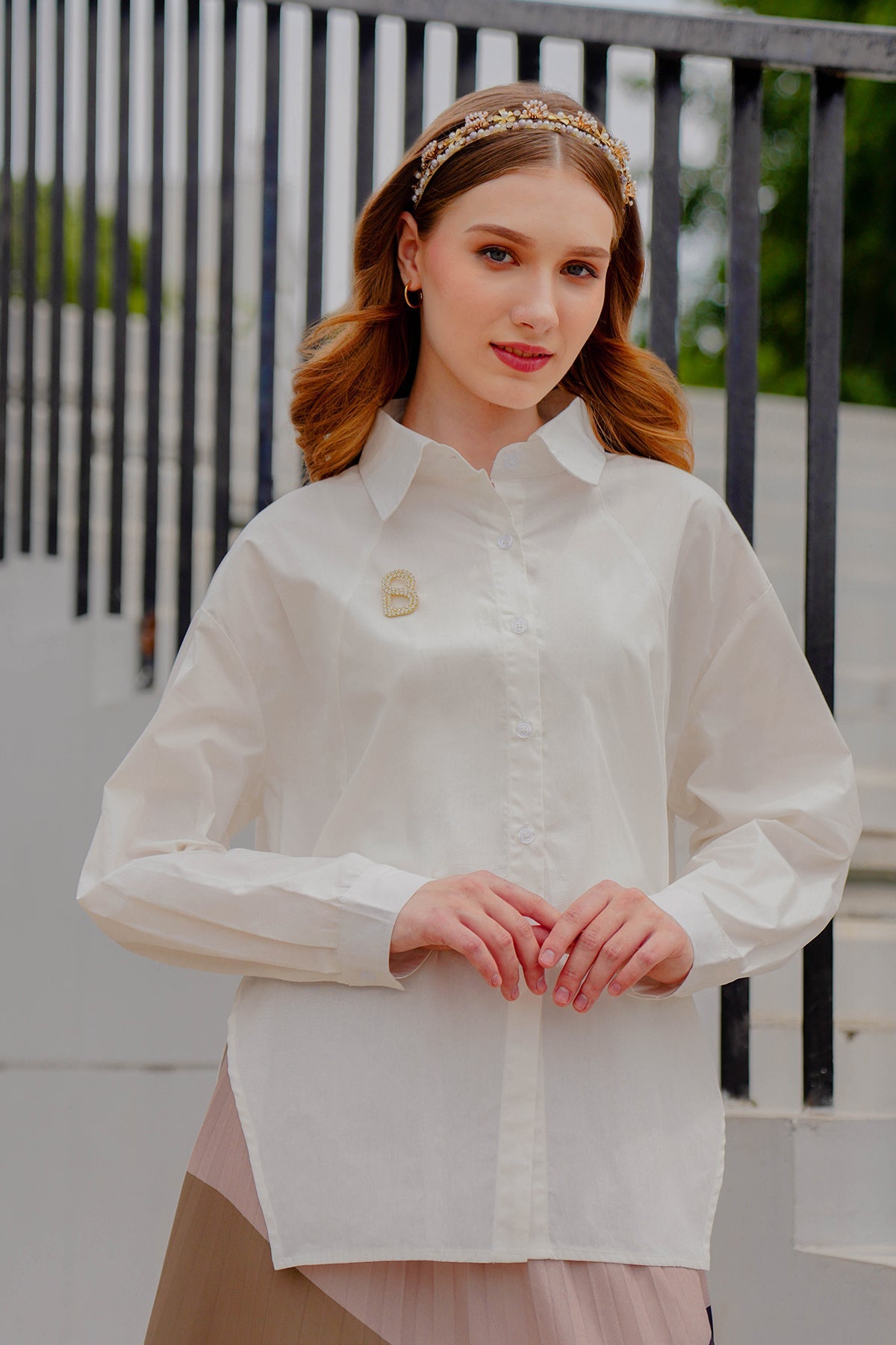 Cotton Shirt - White