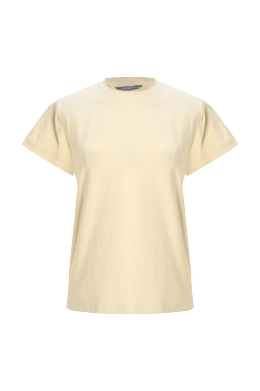 Round T-Shirt - Creme Brulee