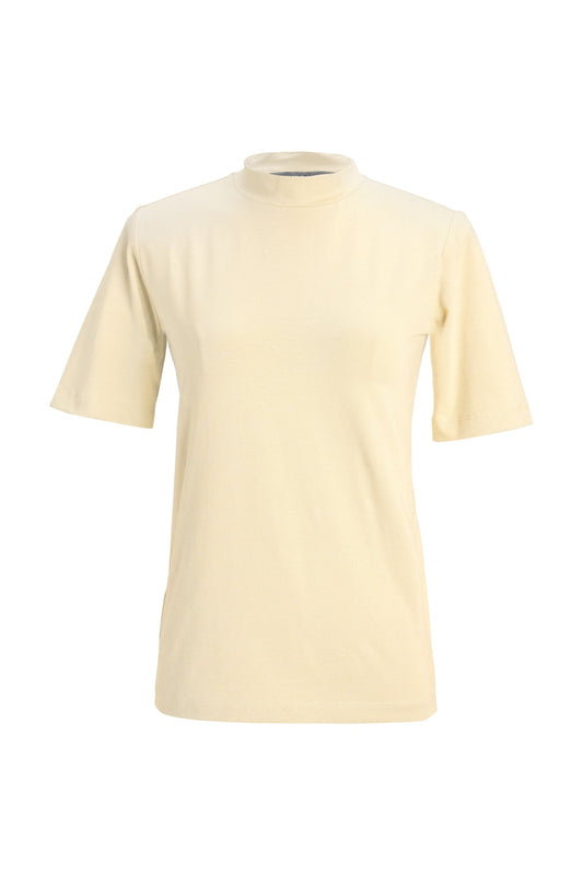 Highneck T-Shirt - Creme Brulee