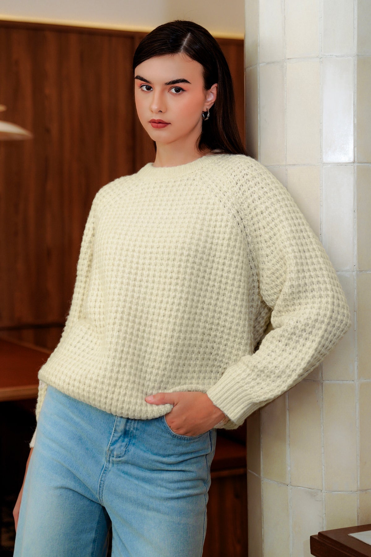 Willow Knit Sweater - White