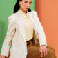 Eleon Striped Blazer - Butter