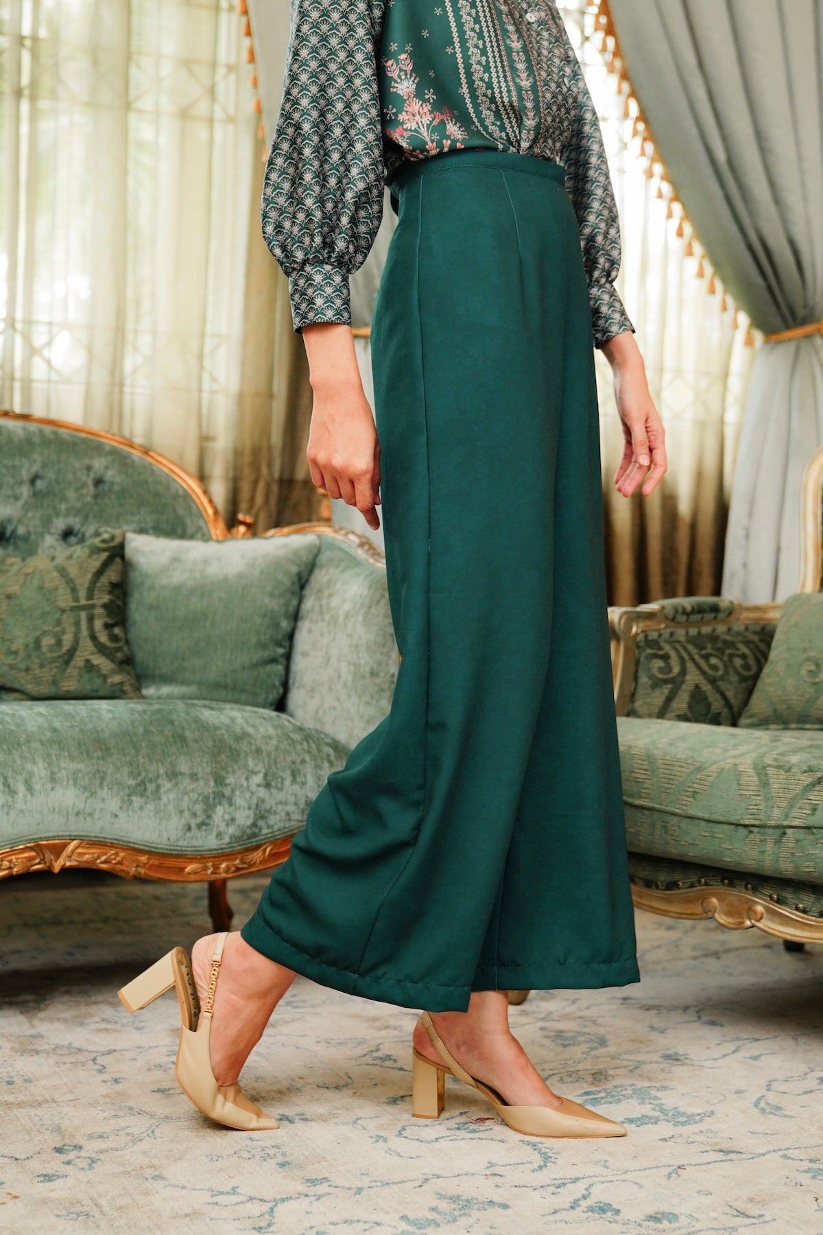 Serenity Soiree Pants - Emerald