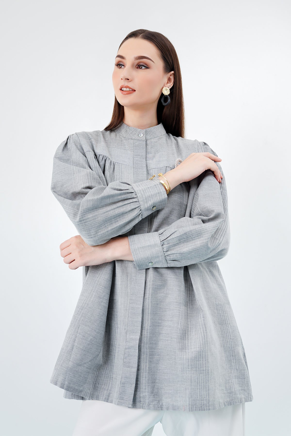 Zaline Shirt - Medium Grey