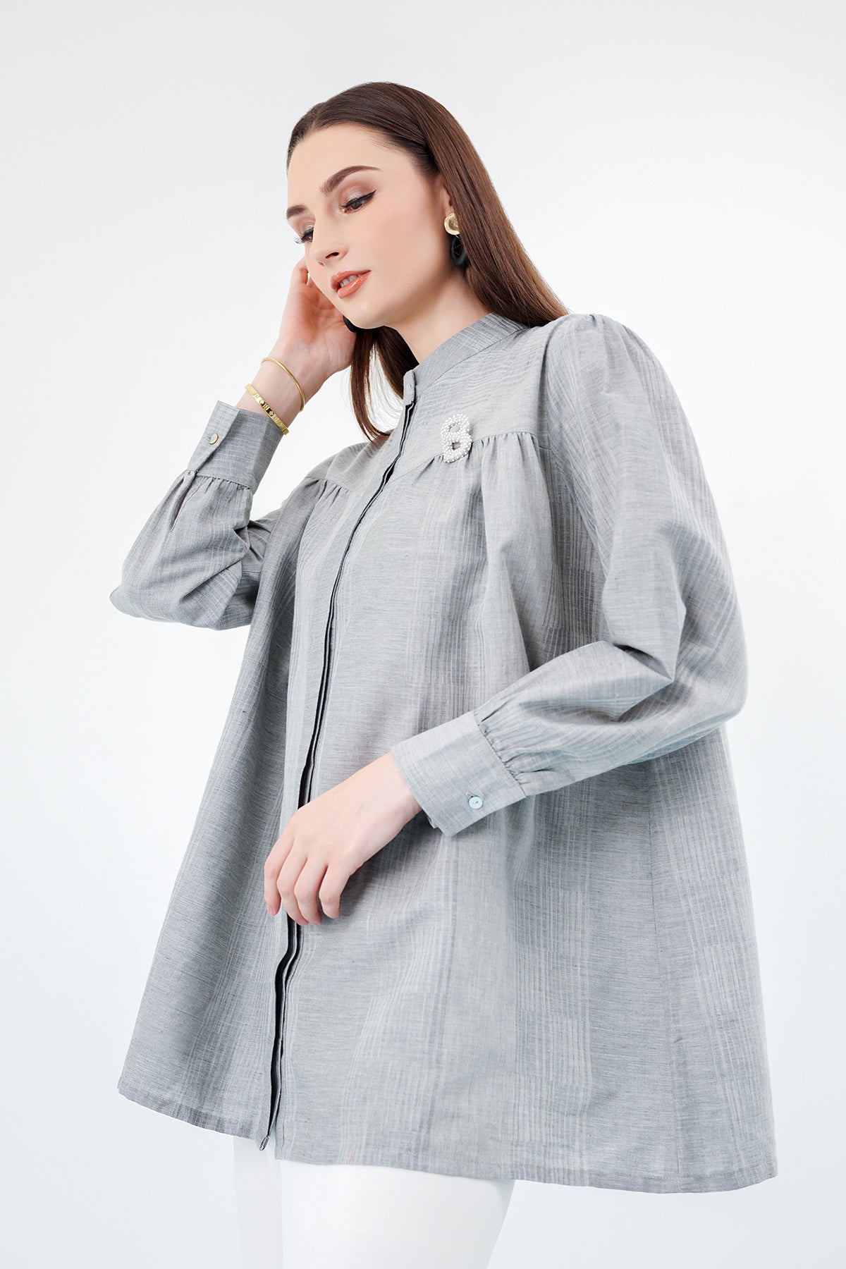 Zaline Shirt - Medium Grey