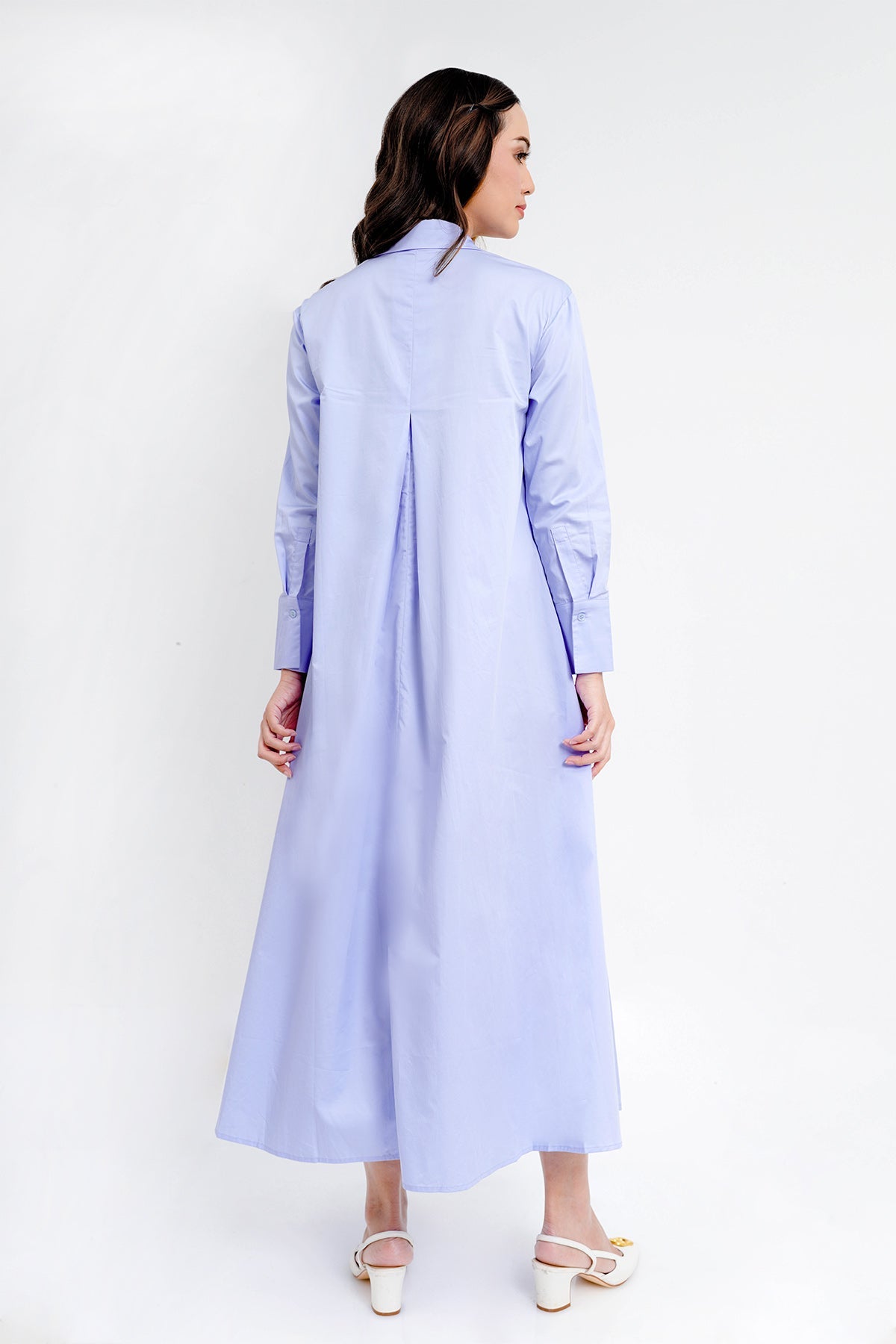 Hilary Shirt Dress - Blue