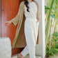 Woven Long Cardigan - Tan