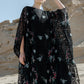 Ashila Embroidery Outer - Black