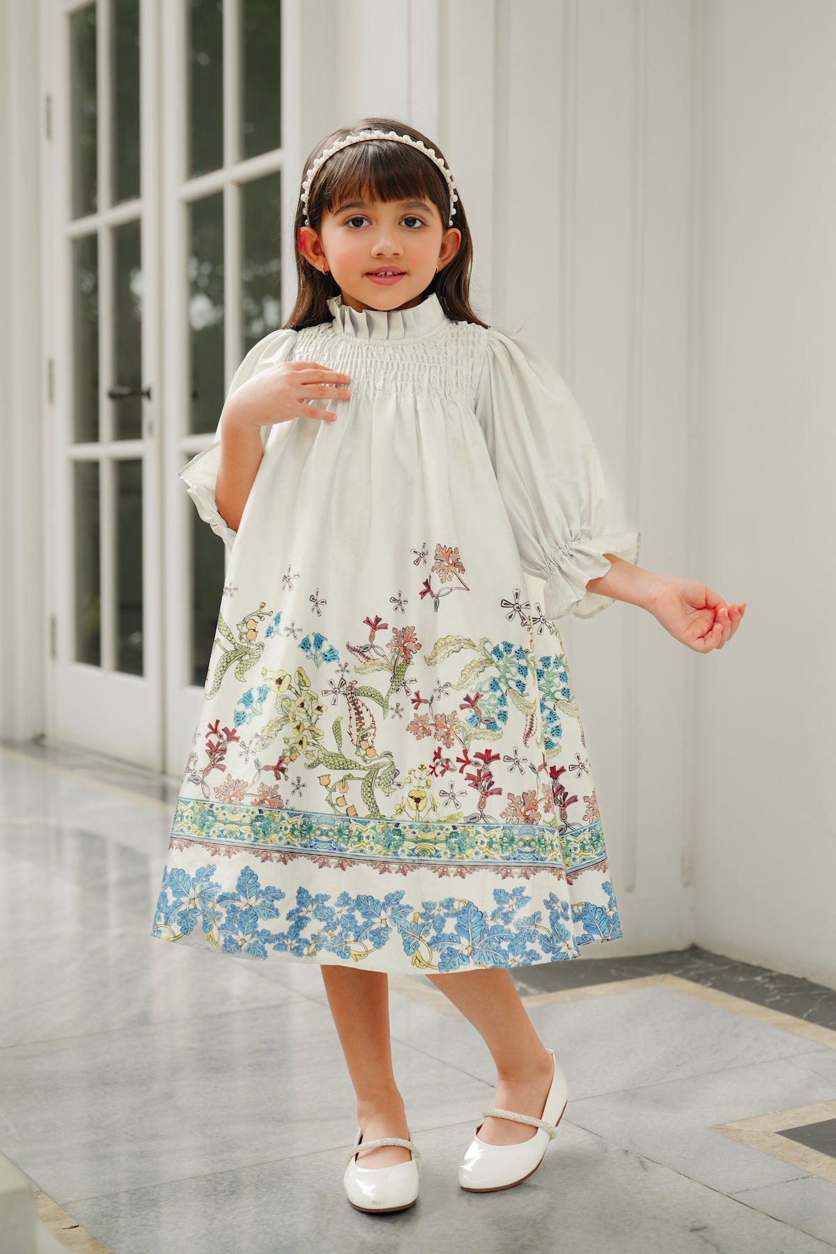 Serenity Soiree Smocked Dress - Ivory