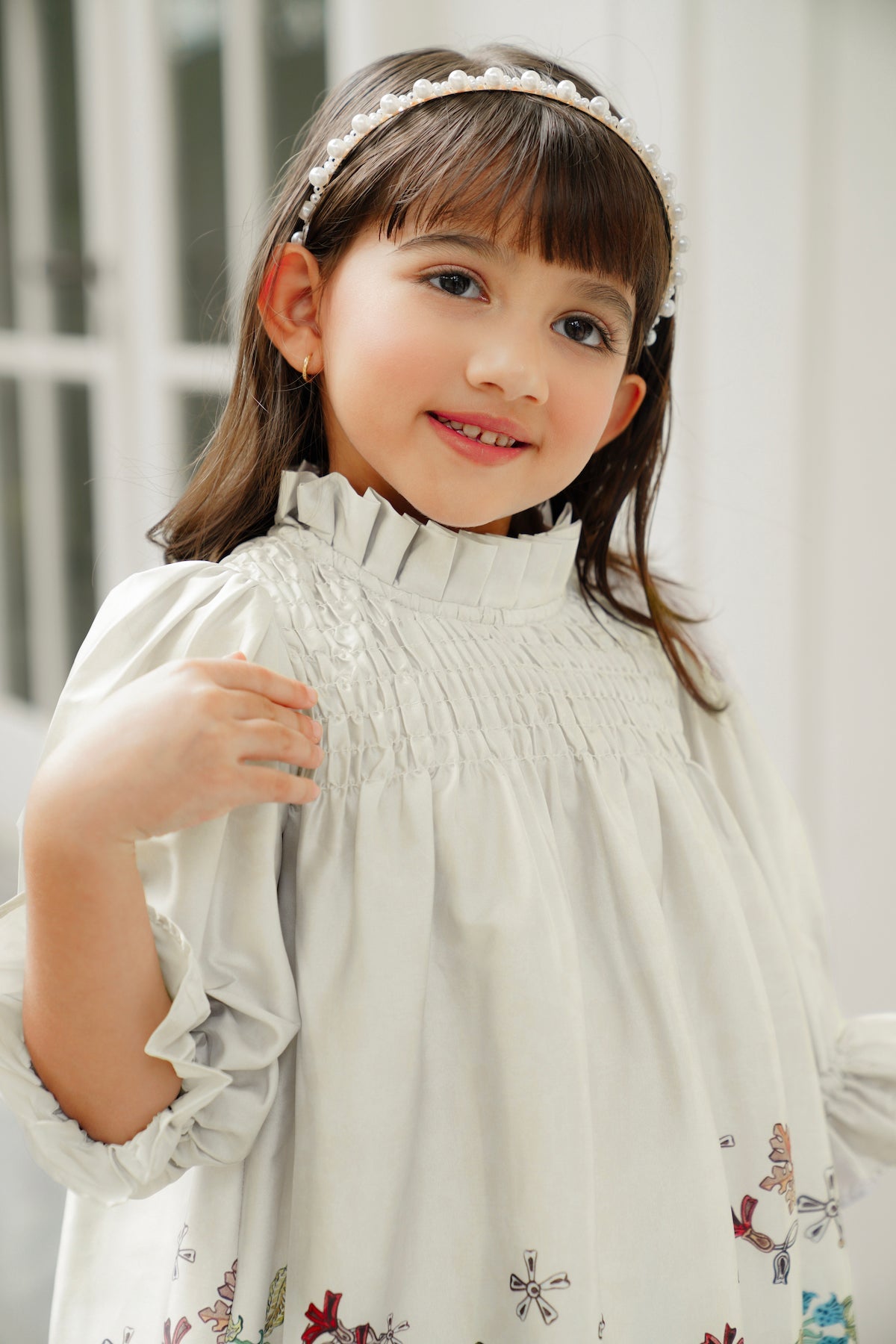 Serenity Soiree Smocked Dress - Ivory