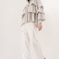 Tiered Ruffle Shirt - Light Grey