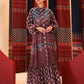 Benang Pelangi Seroja Tier Dress - Maroon