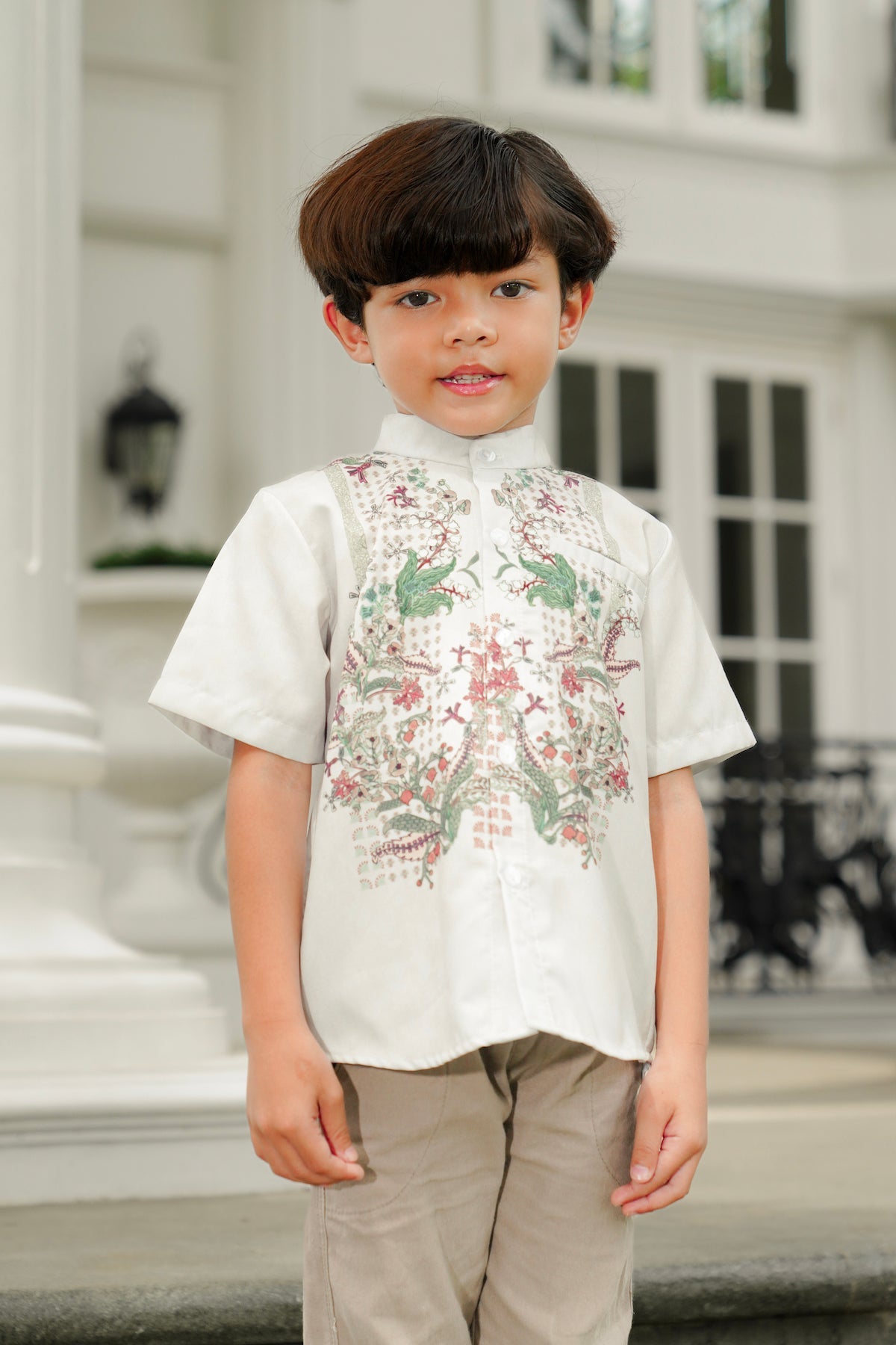 Serenity Soiree Kids Shirt - Ivory