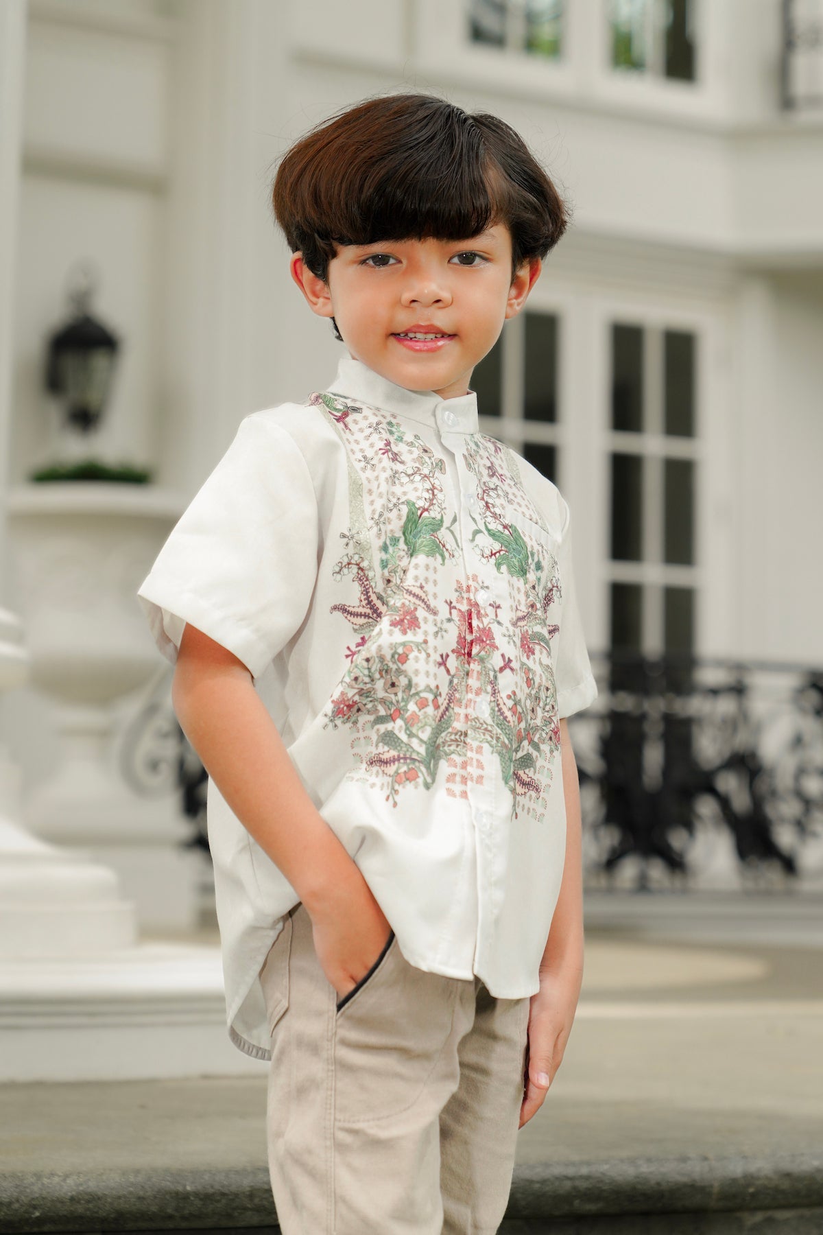 Serenity Soiree Kids Shirt - Ivory