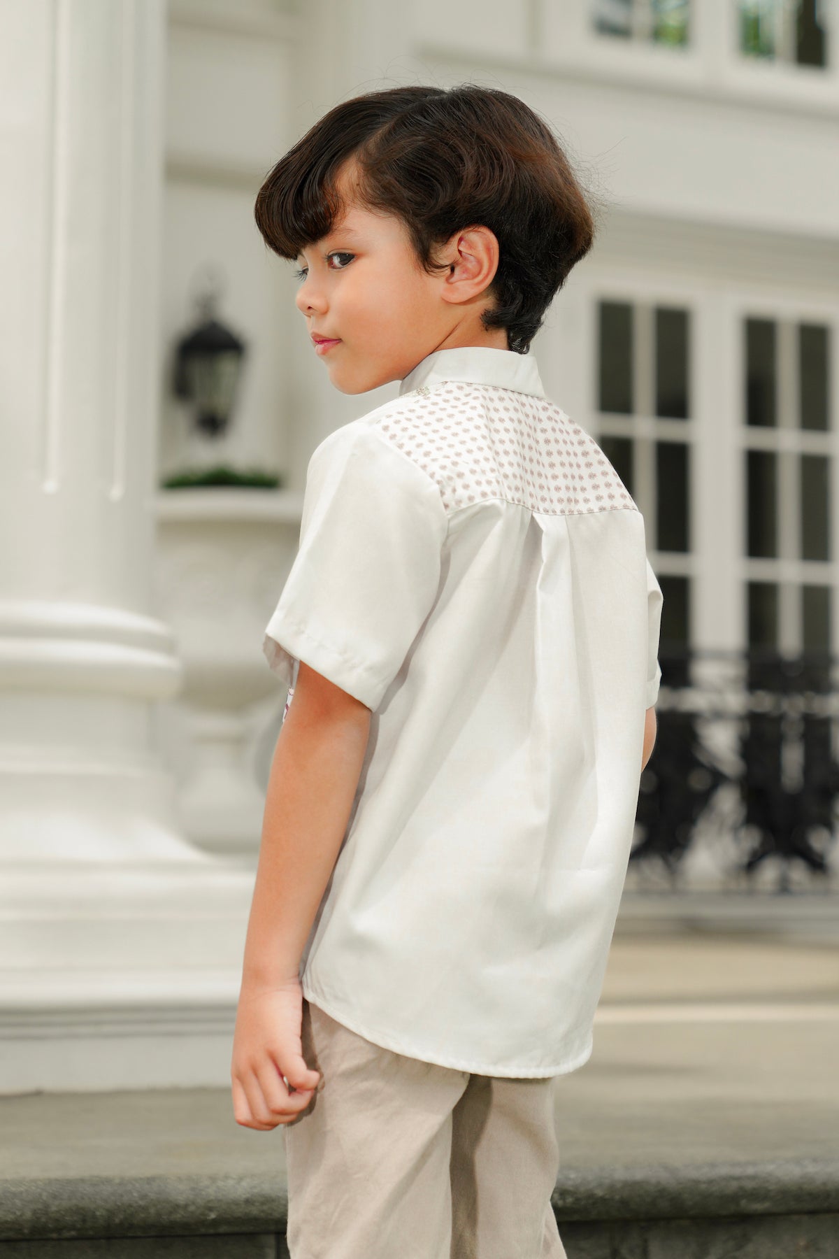 Serenity Soiree Kids Shirt - Ivory