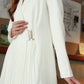 Lily Long Blazer - White