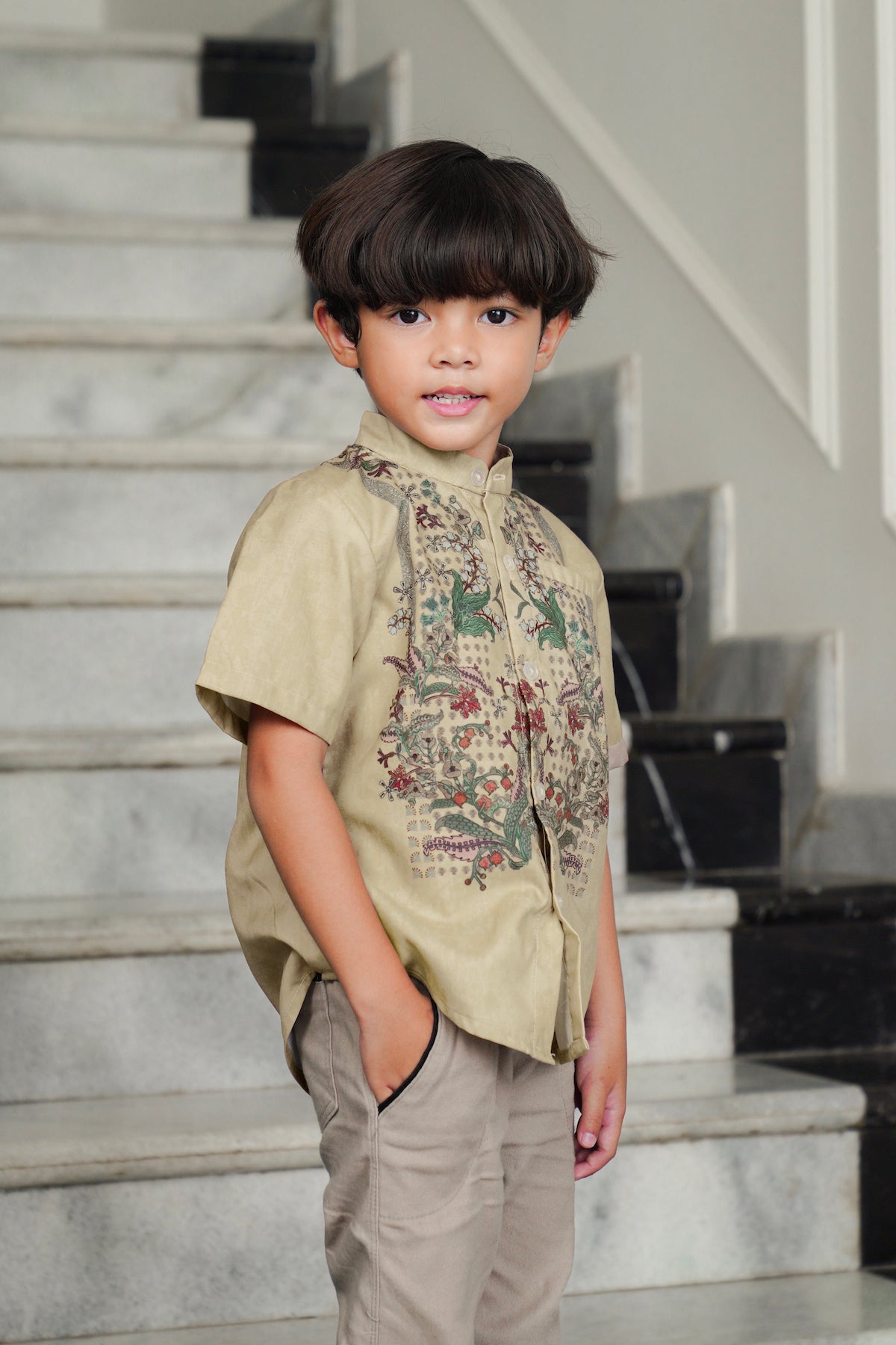 Serenity Soiree Kids Shirt - Nougat