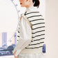 Monogram Knit Vest - Light Cream