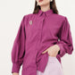 Dira Puffy Shirt - Purple