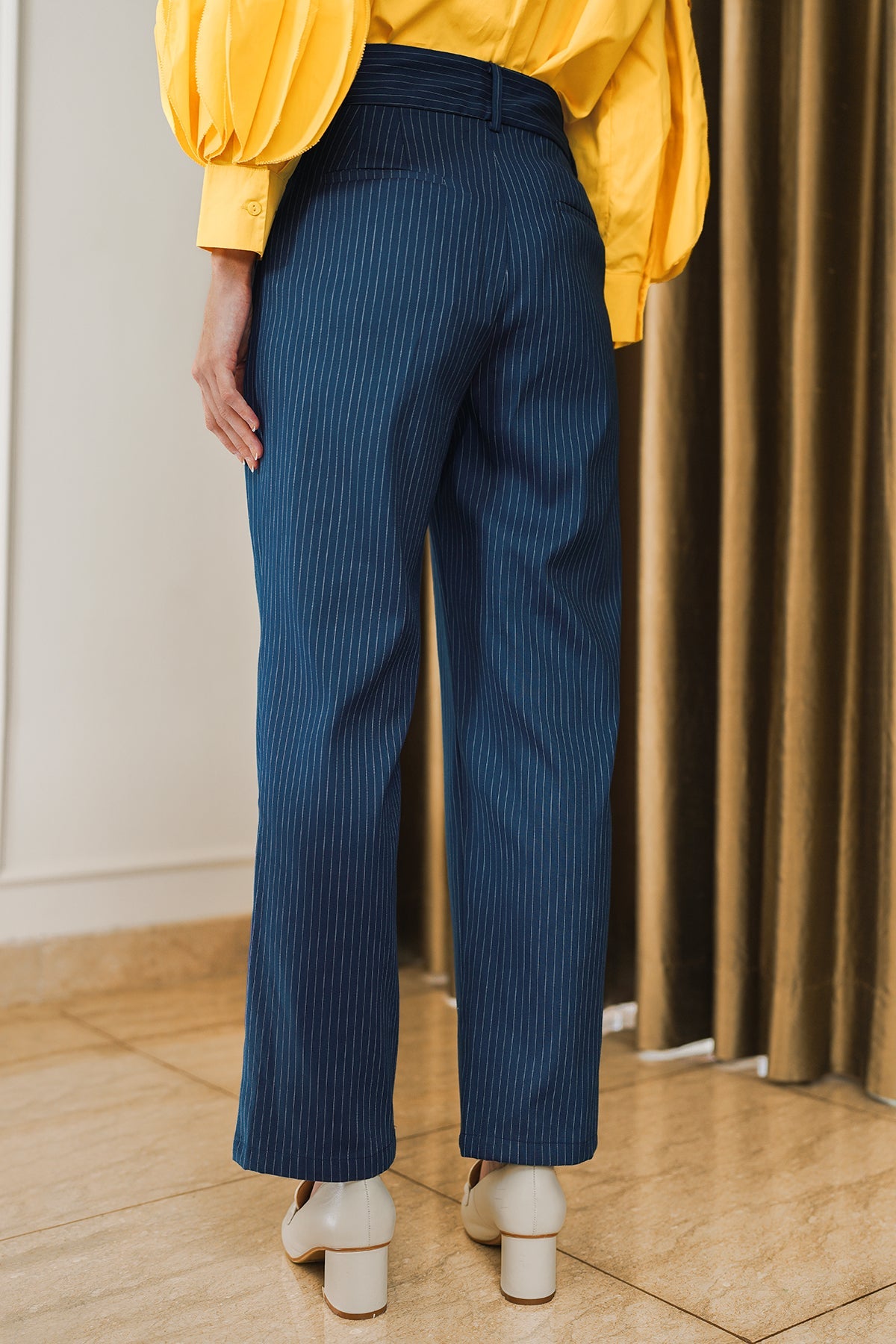 Darline Stripe Pants - Blue