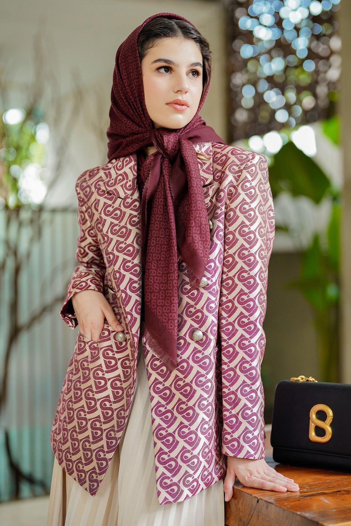 Bimu Blazer - Burgundy