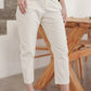 Corduroy Baggy Pants - White