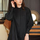 Pleated Shirt - Black