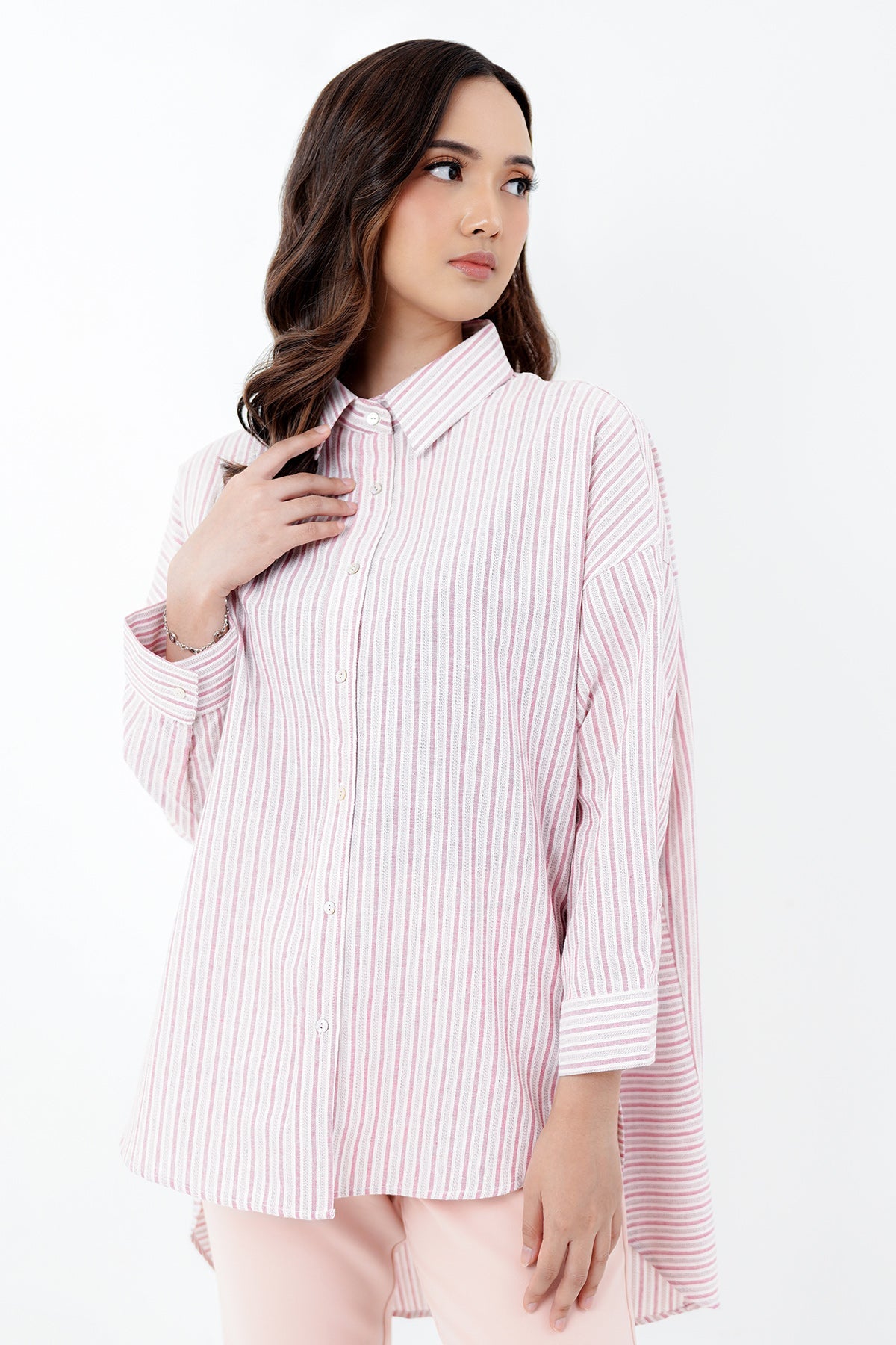 Eola Shirt 2.0 - Pink Stripe