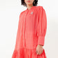 Malinda Ruffle Shirt - Red