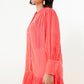 Malinda Ruffle Shirt - Red