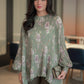 Green Florence Blouse