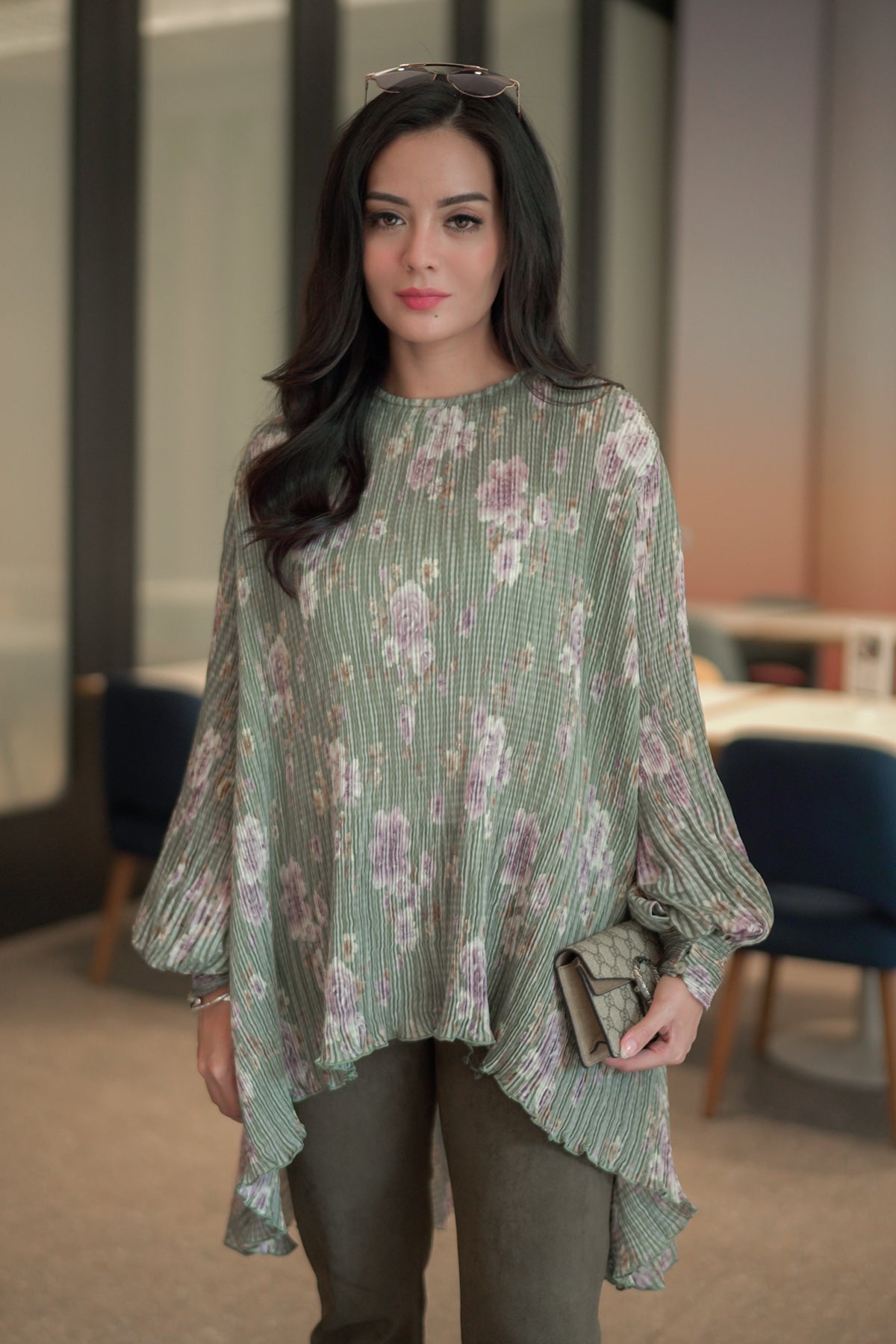 Green Florence Blouse