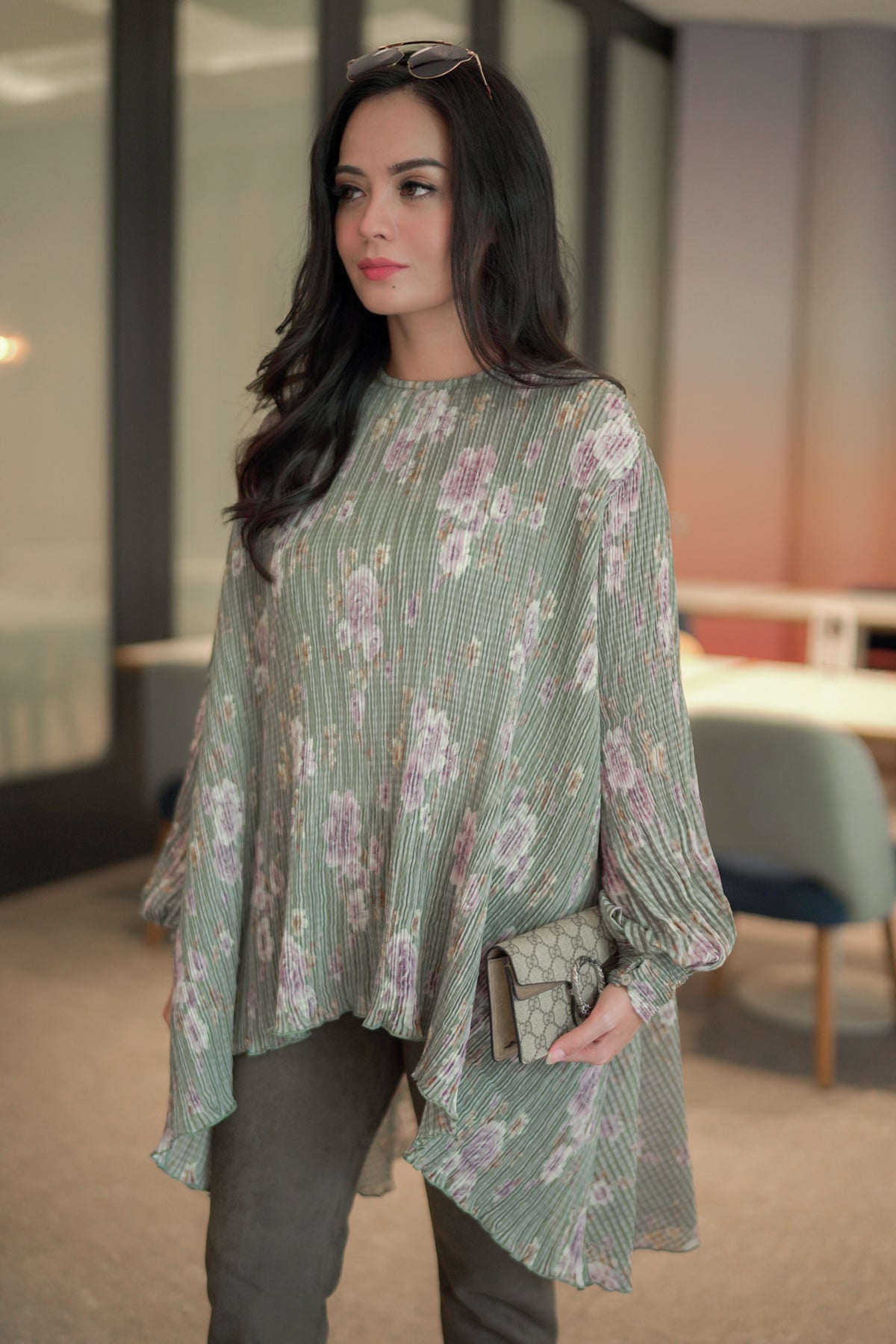 Green Florence Blouse