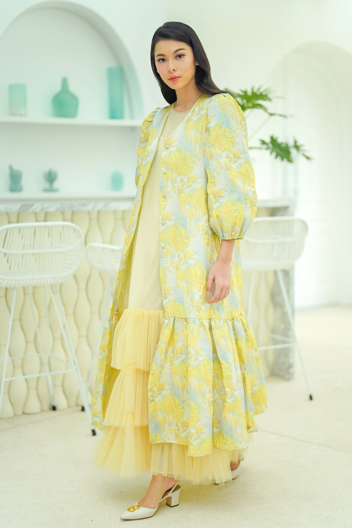 Saira Ruffle Outer - Yellow