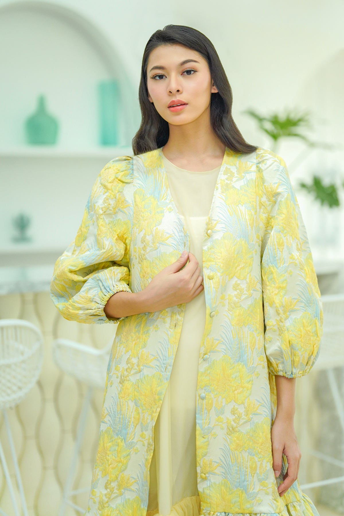 Saira Ruffle Outer - Yellow