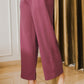 Waistband Pants - Rosewood