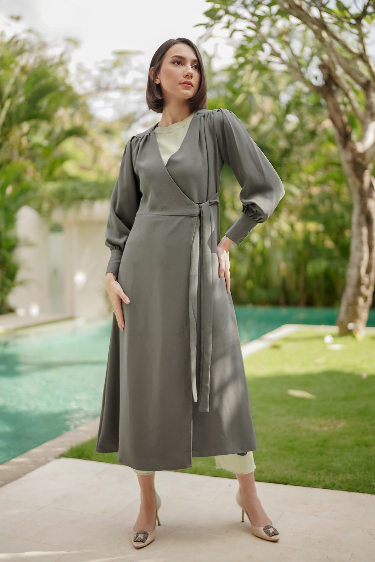 Yura Long Outer - Grey