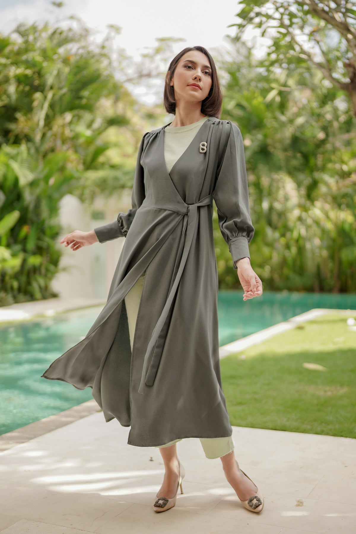 Yura Long Outer - Grey