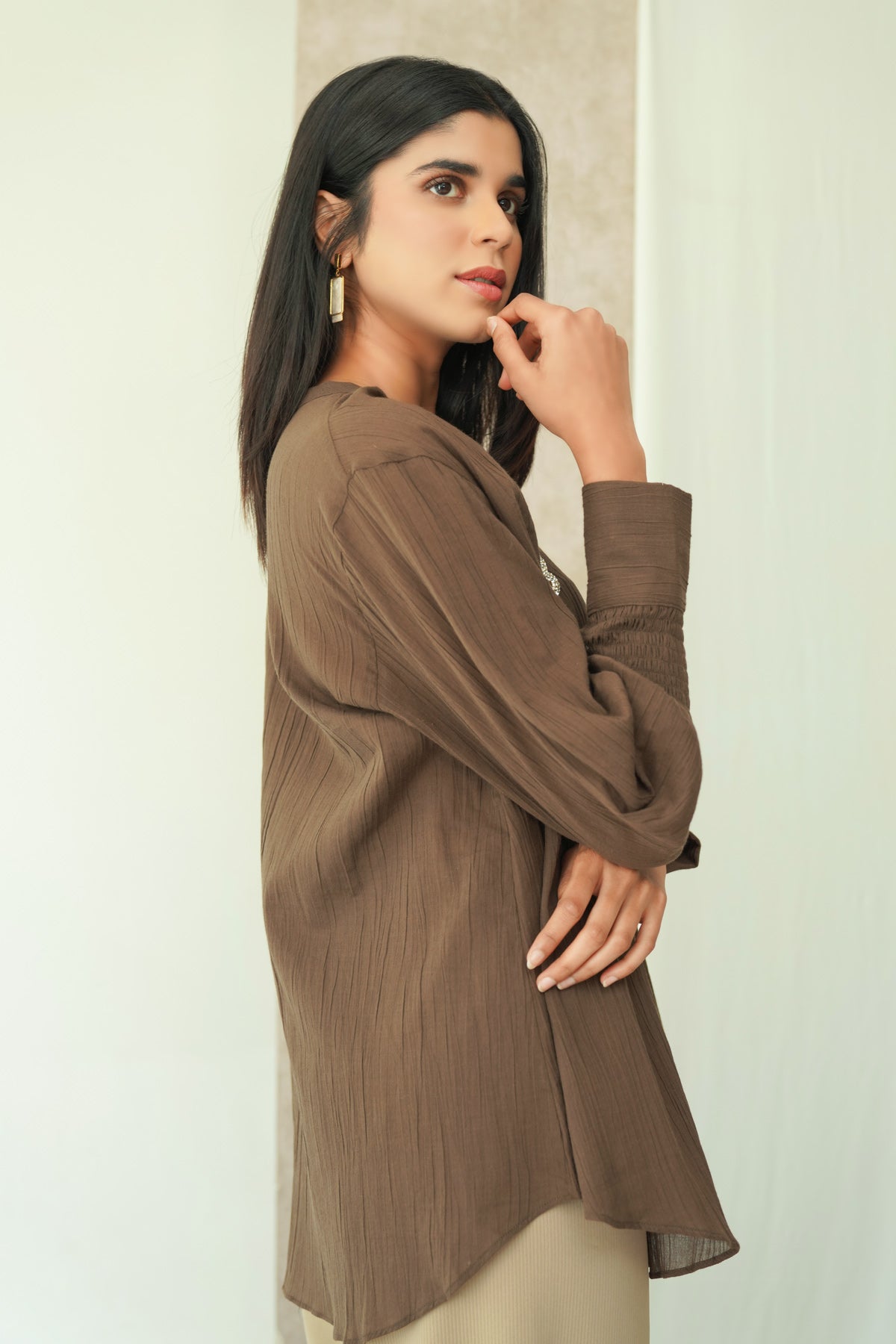 Demi Blouse - Brown