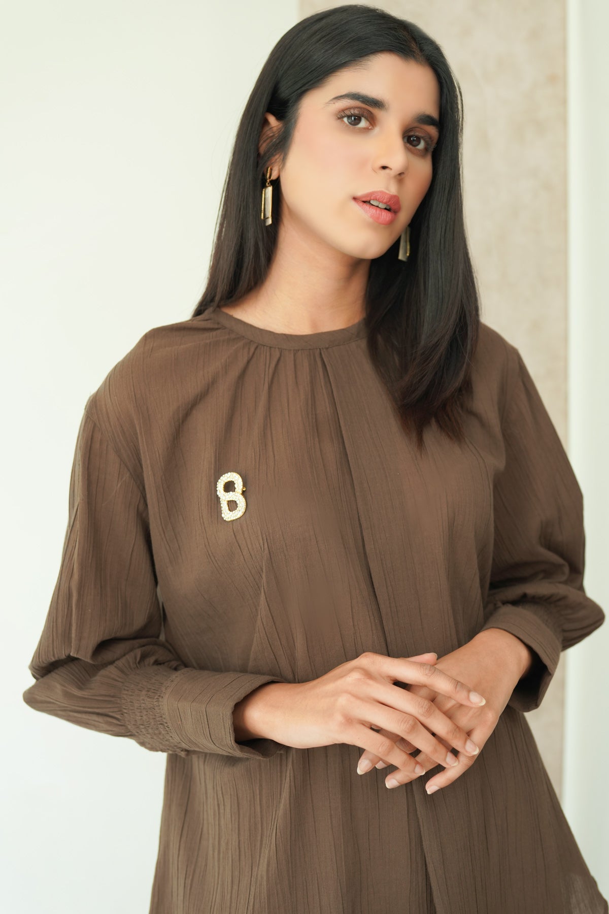 Demi Blouse - Brown