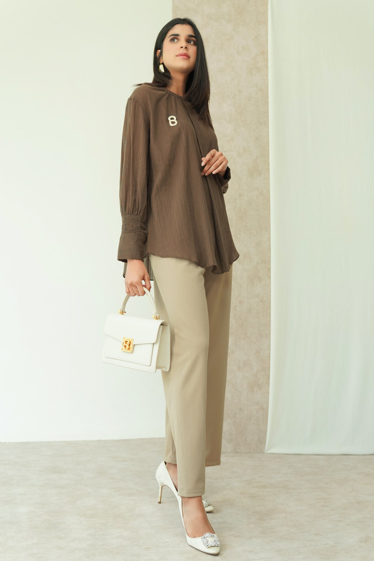 Demi Blouse - Brown