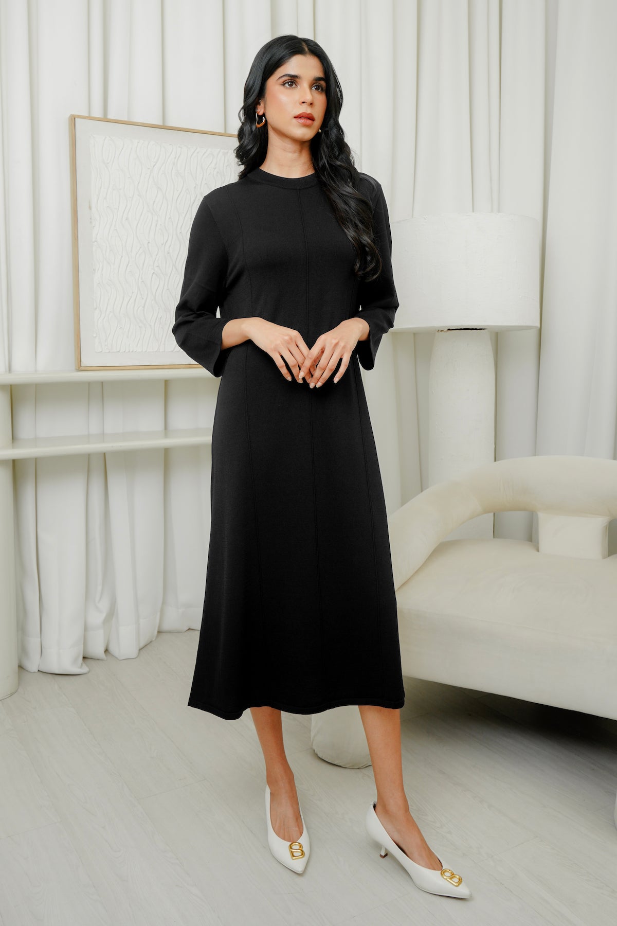 Emma Knit Dress Black