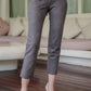 Suede Ankle Pants - Grey