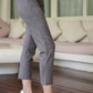 Suede Ankle Pants - Grey