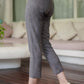 Suede Ankle Pants - Grey